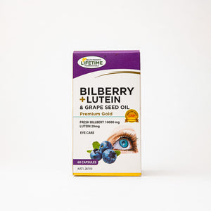
                  
                    Bilberry + Lutein & Grape Seed Oil Premium Gold
                  
                