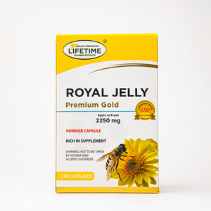 
                  
                    Royal Jelly Premium Gold Powder Capsules 2250mg
                  
                