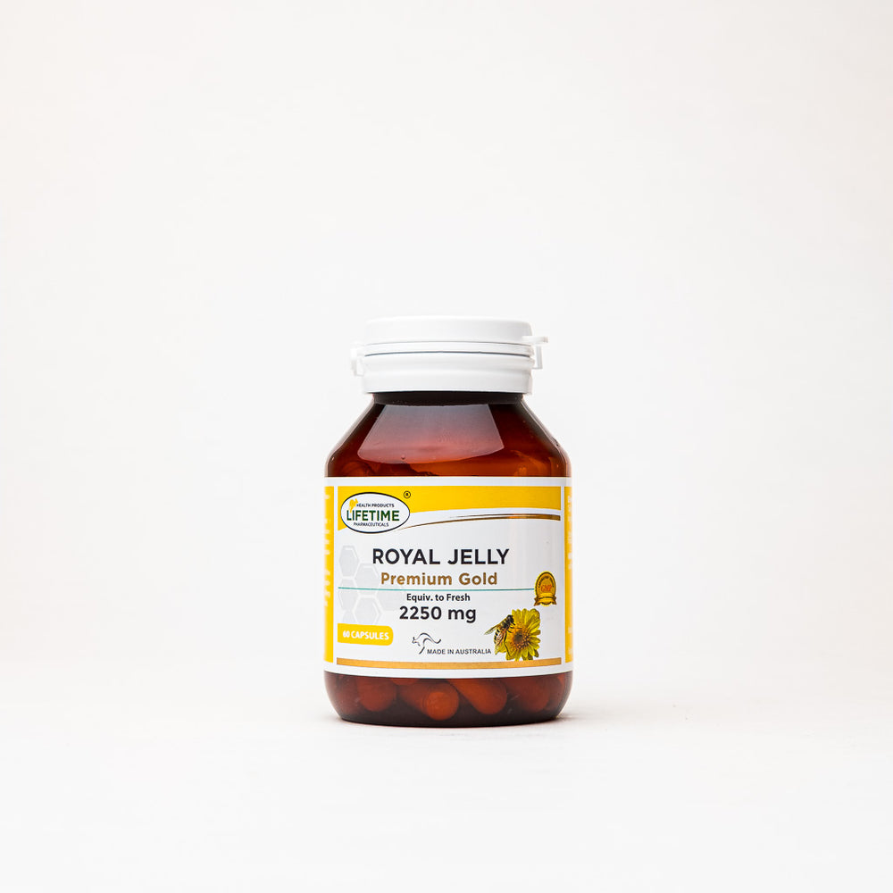 Royal Jelly Premium Gold Powder Capsules 2250mg